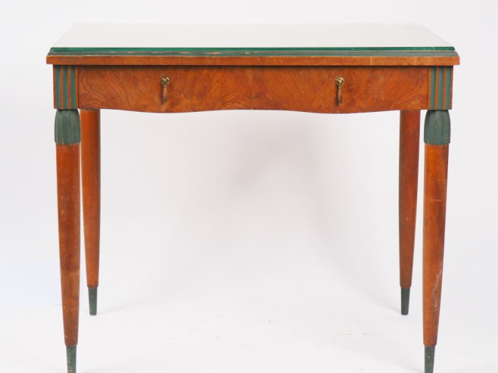 SPEICH.  Mobilier de style Art Déco comprenant : une table basse plate