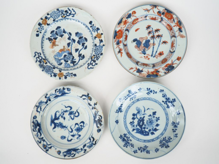 Compagnie des Indes, "Imari chinois" XVIIIe siècle,  Lot comprenant qu