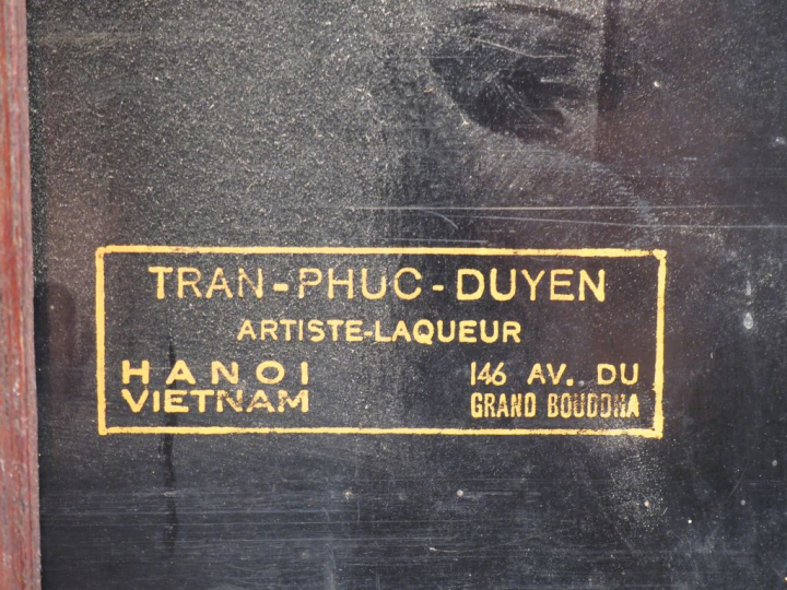 TRAN PHUC DUYEN (1923-1993), Ecole des beaux-arts de Hanoi  Panneau en