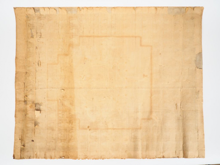 Tangka, XVIIIe siècle,  Gouache sur toile, représentant Vairocana assi