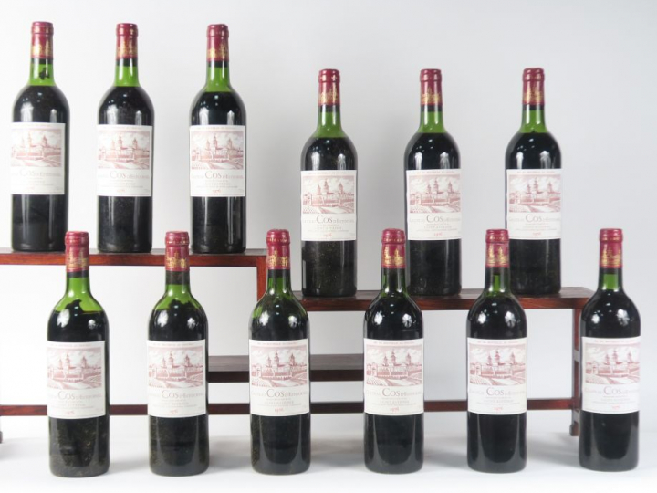 12 BOUTEILLES CHÂTEAU COS D'ESTOURNEL GCC ST ESTEPHE - 1976 - CBO - 1 
