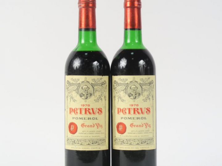 2 BOUTEILLES CHÂTEAU PETRUS POMEROL - 1978 - HEP