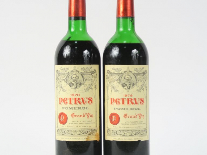 2 BOUTEILLES CHÂTEAU PETRUS POMEROL - 1978 - 1 MEP/1 MEP-BEP