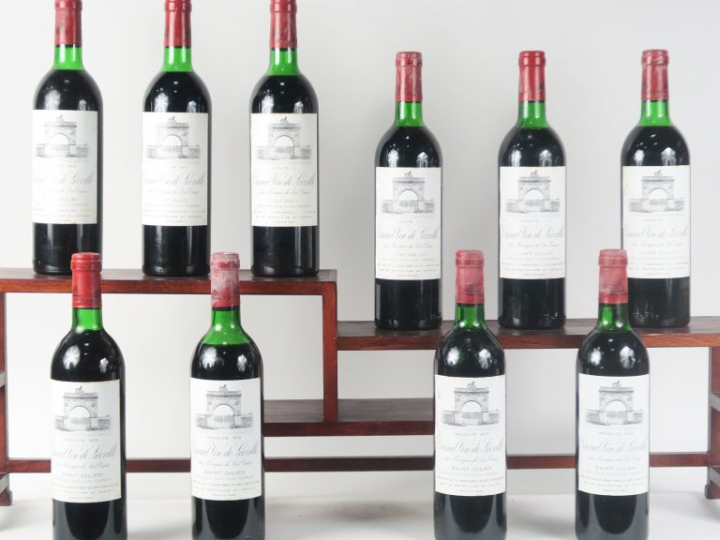 10 BOUTEILLES CHÂTEAU LEOVILLE LAS CASES GCC ST JULIEN - 1978 - CBO - 