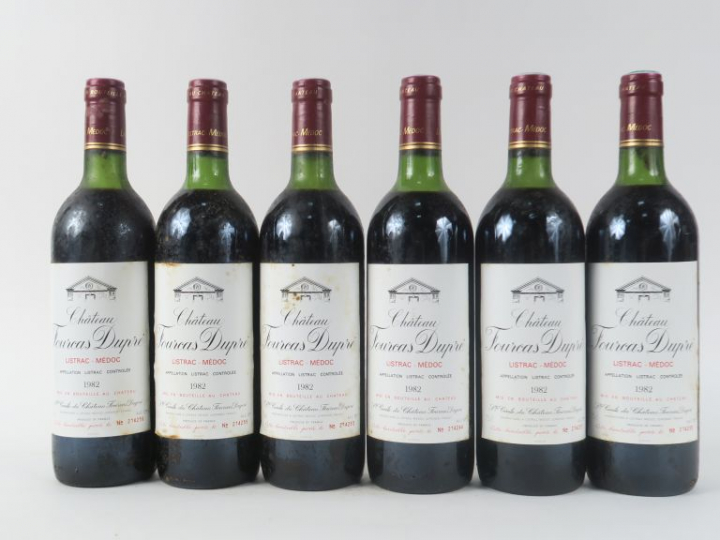 6 BOUTEILLES CHÂTEAU FOURCAS DUPRÉ LISTRAC MEDOC - 1982 - LB