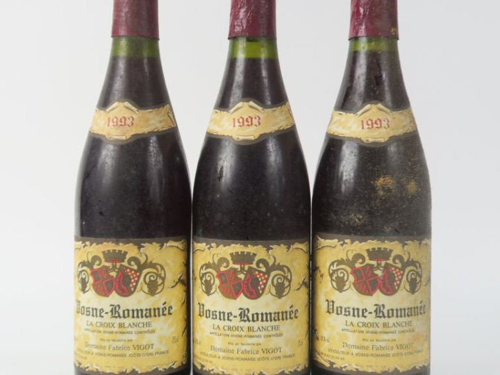 3 BOUTEILLES VOSNE ROMANÉE 'LA CROIX BLANCHE' DOMAINE FABRICE VIGOT - 