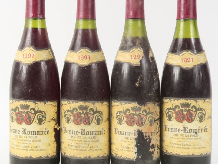 4 BOUTEILLES VOSNE ROMANÉE 'PRE DE LA FOLIE' DOMAINE FABRICE VIGOT - 1