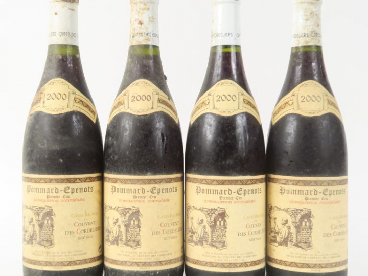 4 BOUTEILLES POMMARD EPENOTS 1er CRU COUVENT DES CORDELIERS - 2003