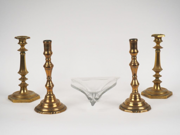 Coupe en cristal de Val Saint Lambert Deux différentes paires de bouge