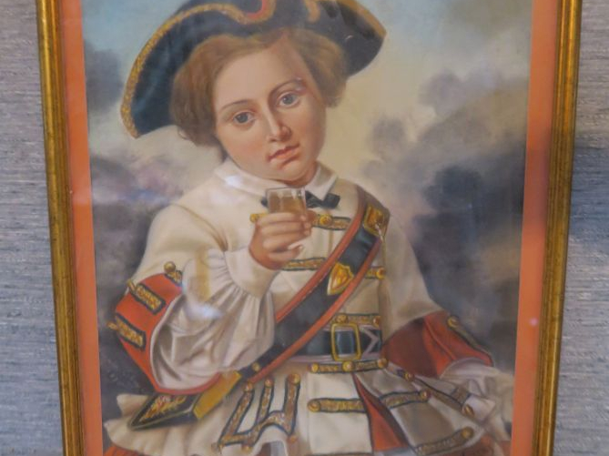 Ecole française XIXème. Pastel  « portrait de garçonnet en habit du XV