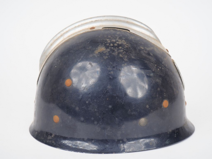 Casque en fibre noire de maintien de l’ordre de la police nationale – 