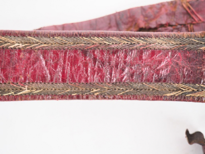 Superbe ceinturon d’officier de cavalerie légère (hussard ou chasseur 