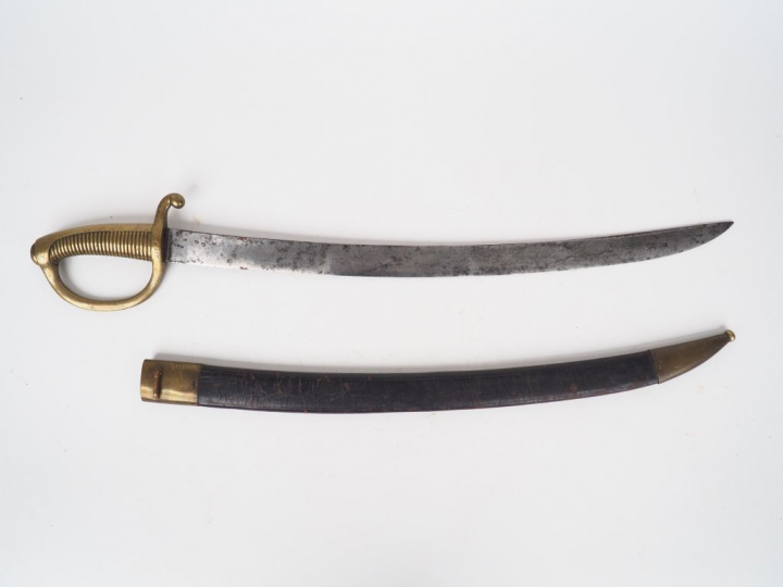 Sabre briquet d’infanterie modèle an XI, lame datée janvier 1814, manu