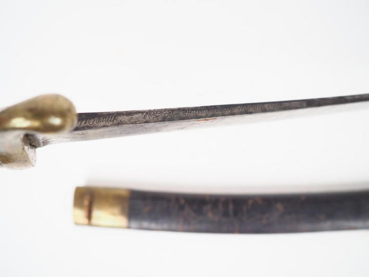 Sabre briquet d’infanterie modèle an XI, lame datée janvier 1814, manu
