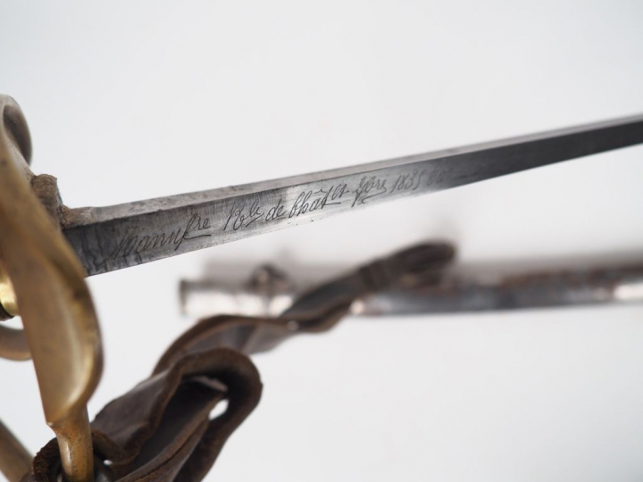 Sabre troupe de cavalerie légère modèle 1822, fabrication manufacture 