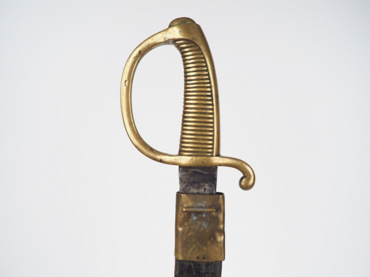 Sabre briquet d’infanterie modèle an XI, marquage de lame difficilemen