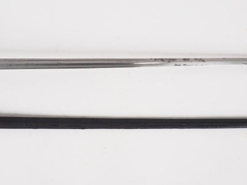 Epée à clavier d’officier Second Empire, lame droite symétrique à 4 pa