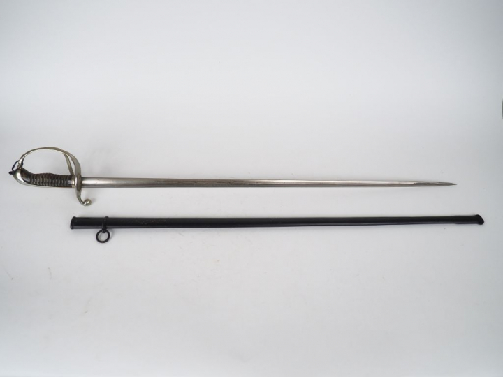 Sabre Mod. 1882 d’officier d’Infanterie – Lame droite de section lenti