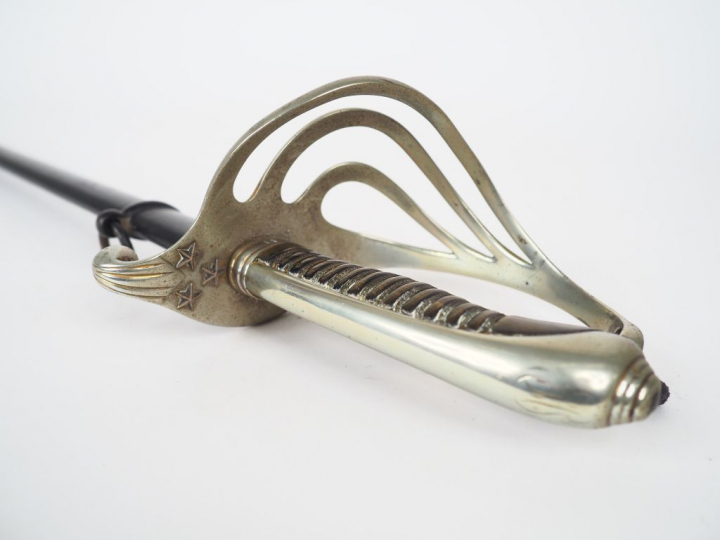 Sabre Mod. 1882 d’officier d’Infanterie – Lame droite de section lenti