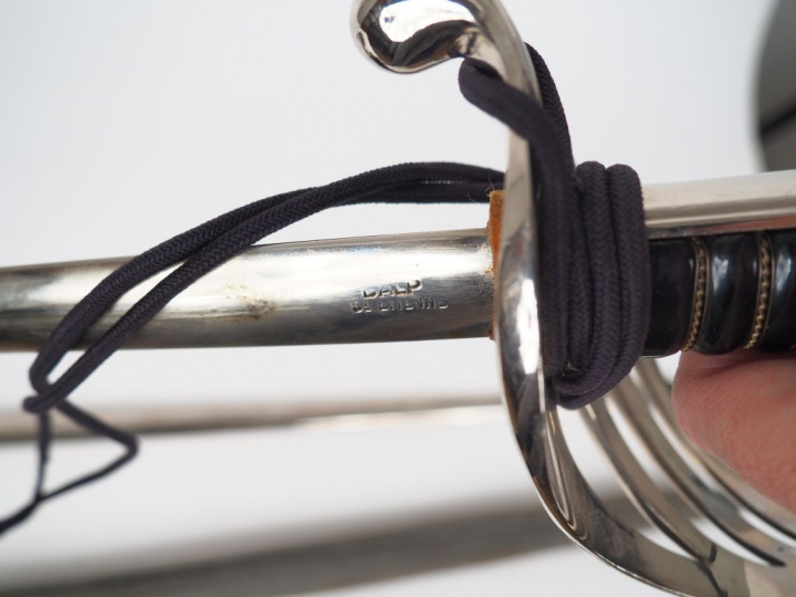 Sabre Mod. 1882 d’officier d’Infanterie – Lame droite de section lenti