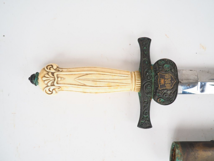 Superbe dague de vénerie de fabrication bourgeoise époque Napoléon III