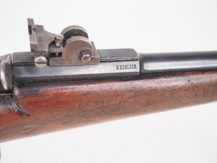 Grand pistolet de tir système Flobert à coffre calibre 6mm par GESTER 