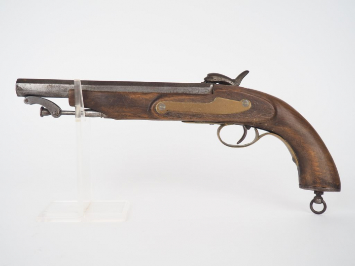 Grand pistolet à percussion – imitant un pistolet de marine anglais se
