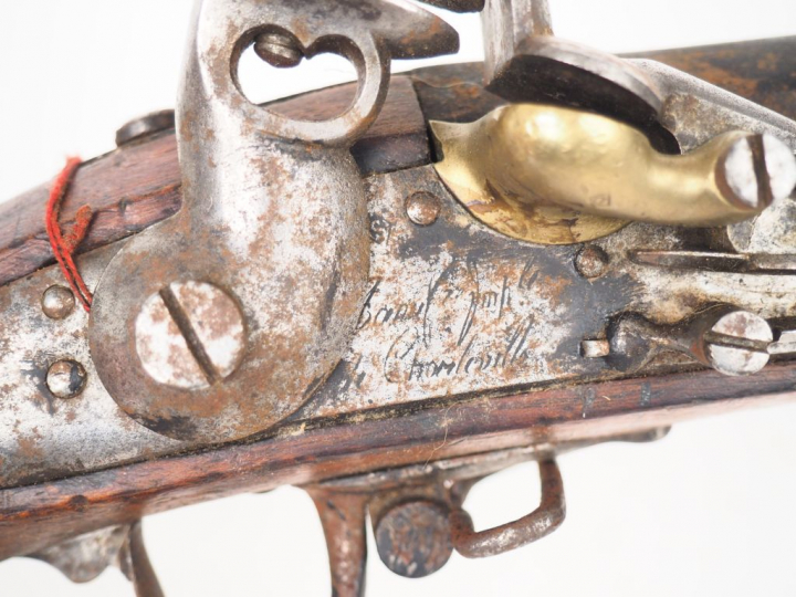 Fusil à silex réglementaire Français, platine signée « Manufacture Imp