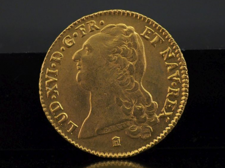 Pièce Louis XVI en or, 1786-K (Bordeaux).  Poids. 15,21 g FRAIS ACHETE