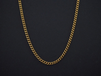Vente aux enchères Chaine en or jaune, maille gourmette. Long. 53,5 cm Poids. 10,65 g   