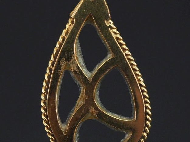 Monture de pendentif en or jaune 750. H. 3,5 cm (sans la bélière) Poid