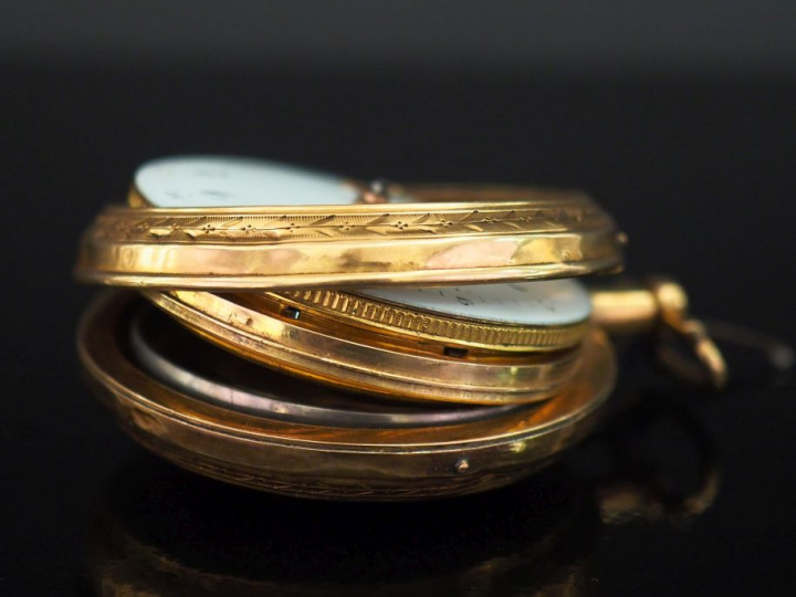 A.BEROLLA, à Besançon Montre de gousset fin XVIIIème début XIXème en o