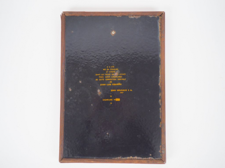 JUAN LUIS COUSINO.  "composition florale" Email n° 60/300 Etition Juan