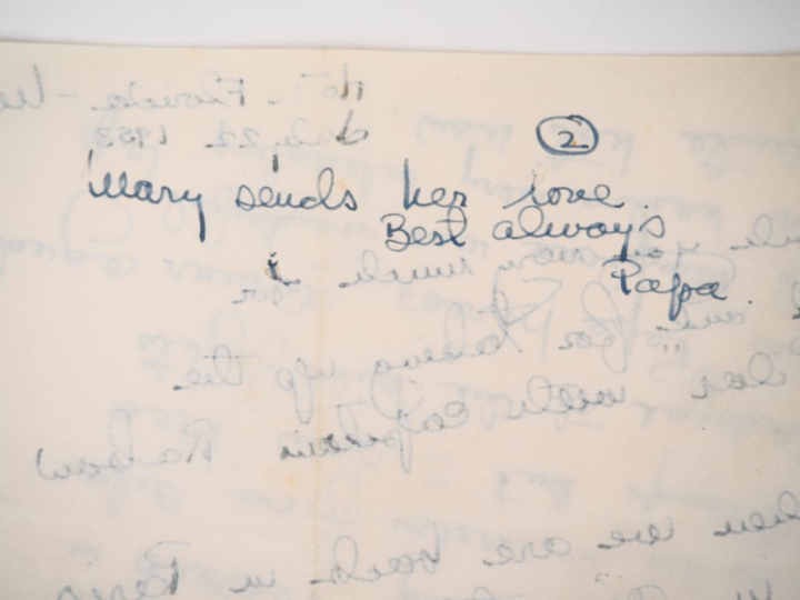 HEMINGWAY (Ernest). LETTRE AUTOGRAPHE SIGNÉE « papa ». Madrid, 22 juil