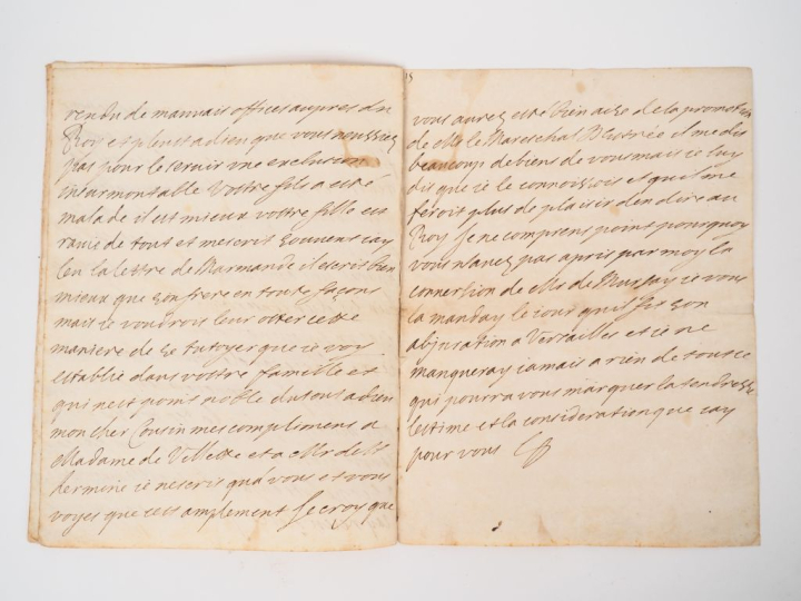 MAINTENON (Françoise d’Aubigné, marquise de). LETTRE AUTOGRAPHE signée