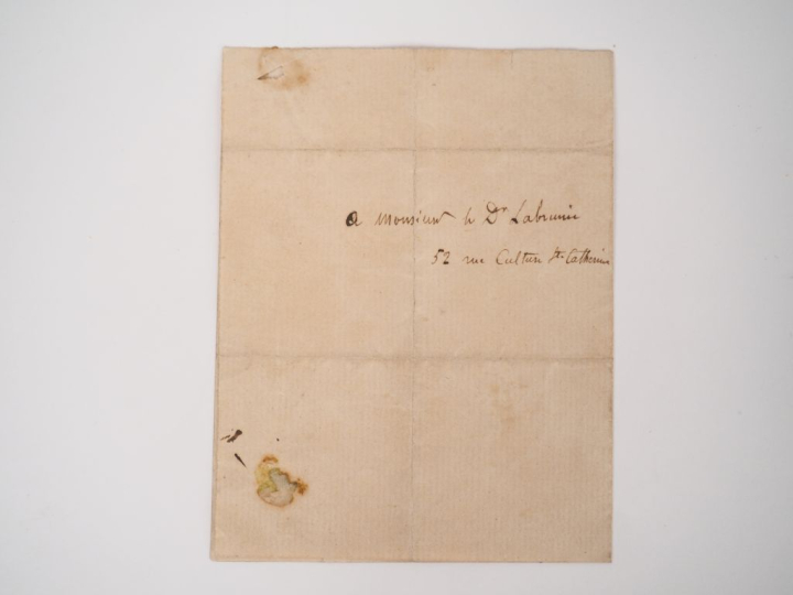 NERVAL (Gérard de). LETTRE AUTOGRAPHE SIGNÉE adressée à son père. Le 5