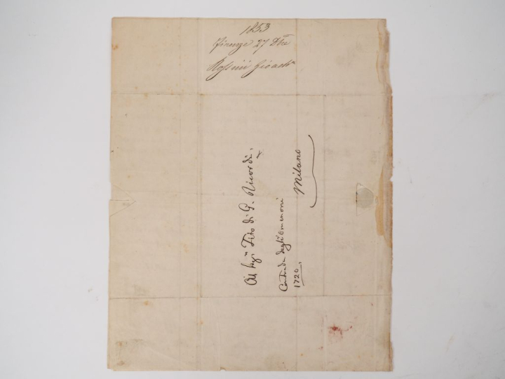 ROSSINI (Gioachino). LETTRE AUTOGRAPHE SIGNÉE adressée à Tito Ricordi.