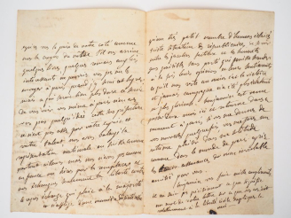 Vente aux enchères STAËL (Madame de). LETTRE AUTOGRAPHE adressée à Masclet. Coppet, 29 Th