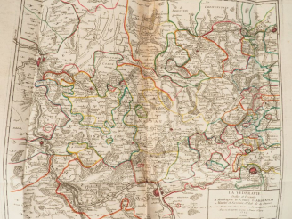 Vente aux enchères [ATLAS]. [FRICX]. TABLE DES CARTES DES PAYS-BAS ET DES FRONTIÈRES DE F