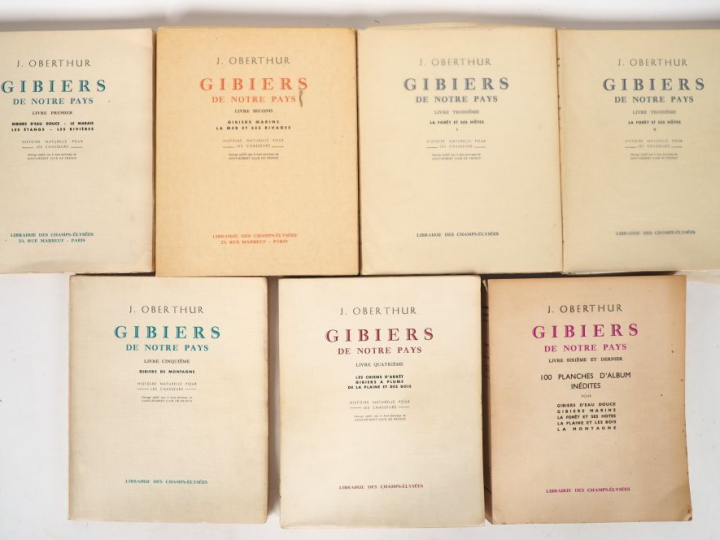[CHASSE]. OBERTHÜR (J.). GIBIERS DE NOTRE PAYS. P., Librairie des Cham