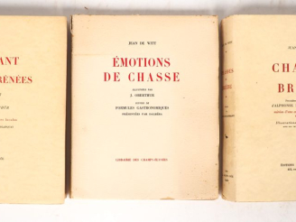 Vente aux enchères [CHASSE]. WITT (J. de). Chasses de Brière (1936). Seconde édition. Cou