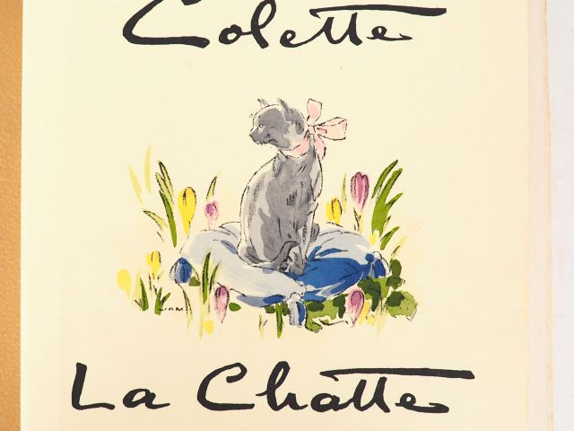 COLETTE. LA CHATTE. P., Fayard, 1945. In-4 en ff., couverture couleurs