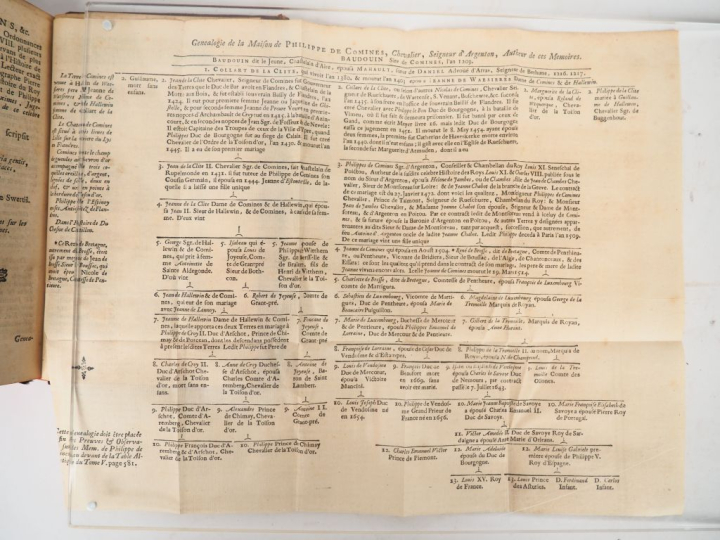 COMMINES (Ph. de). MÉMOIRES. Bruxelles, Foppens, 1723. 5 volumes petit