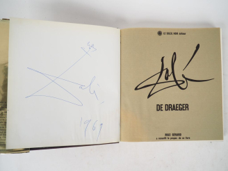 Vente aux enchères DALI (S.). DALI DE DRAEGER. P., Draeger, 1968. Grand in-4 toile de l’é