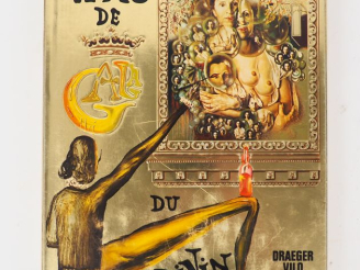 Vente aux enchères DALI (S.). LES VINS DE GALA. P., Draeger, 1977. Grand in-4 toile blanc