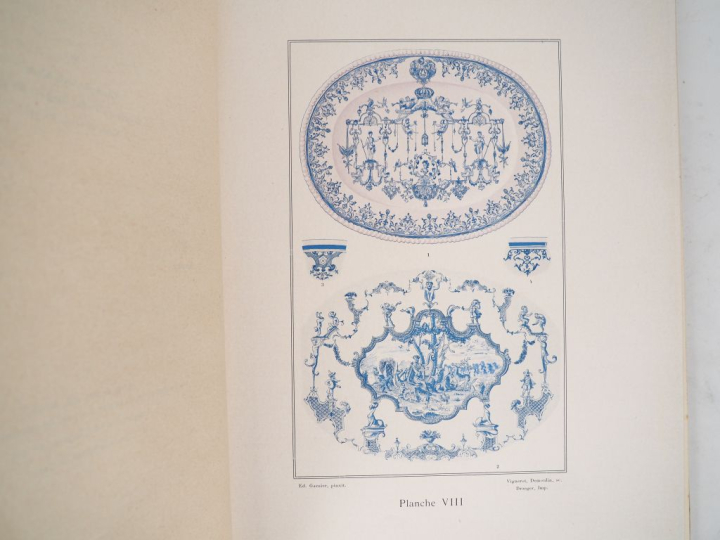 [FAÏENCE]. POTTIER (A.). HISTOIRE DE LA FAÏENCE DE ROUEN. Rouen, Le Br