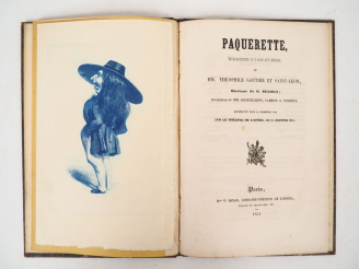 Vente aux enchères GAUTIER (Th.) et SAINT-LÉON. PAQUERETTE. Ballet-pantomime en 3 actes e