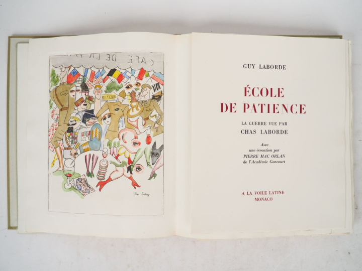 [ILLUSTRÉS]. LABORDE (G.). ÉCOLE DE PATIENCE. Monaco, À la Voile latin