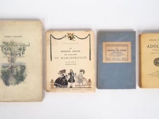 Vente aux enchères [ILLUSTRÉS]. LAMANDÉ (A.). SOUS LE CLAIR REGARD D’ATHÉNÉ. P., Bernheim