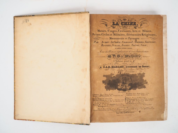 MALPIÈRE (D. B***[AZIN] de). LA CHINE. Mœurs, usages, costumes, Arts e